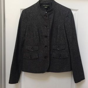 Eddie Bauer Gray Tweed Wool Blazer